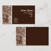Sepia Leaves Visitekaartje (Voorkant / Achterkant)