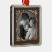 Sepia Lijst Metalen Ornament (Rechts)