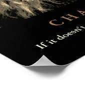 Sepia Lion Motivatie uitdaging Poster (Hoek)