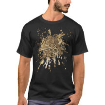 Sepia Luipaard T-Shirt