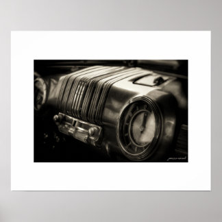 Sepia Mercury Eight Dashboard Poster Afdruk