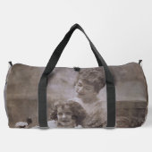  Sepia moeder en kind portret Plunjezak (Achterkant)