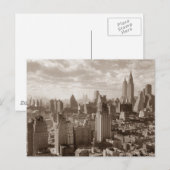 Sepia New York City Briefkaart (Voorkant / Achterkant)