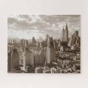 Sepia New York City Old Retro Legpuzzel
