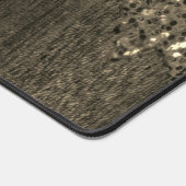 Sepia or faux scintille bois rustique Monogramme (Coin)