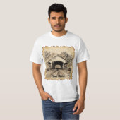 Sepia Overdekte Brug T-shirt (Voorkant volledig)