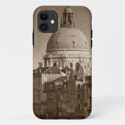 Sepia Paper Effect Venice Grand Canal Case-Mate iPhone Case (Achterkant)