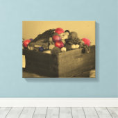 Sepia Partial Color Canvas Afdruk (Insitu (Houten vloer))