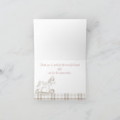 SEPIA PRAM TARTAN DANK JE KAART (Binnen)