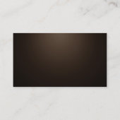 Sepia Professional Simple Modern Plain Visitekaartje (Achterkant)