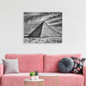 Sepia Pyramid Canvas Afdruk (Insitu (Woonkamer))