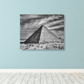 Sepia Pyramid Canvas Afdruk (Insitu (Houten vloer))