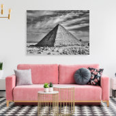 Sepia Pyramid Canvas Afdruk (Insitu (Woonkamer))