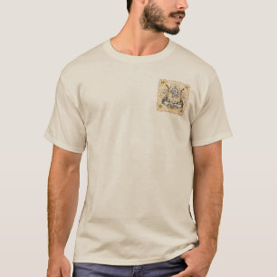 Sepia ridder Schild achternaam T-shirt