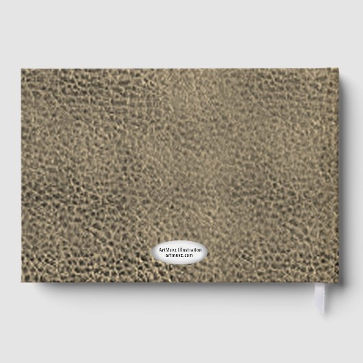 Sepia ridder Shield achternaam Gastenboek (Achterkant)