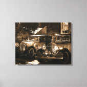 Sepia Rolls Royce Canvas Afdruk (Voorkant)