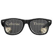 Sepia Roos Bruid & bruidegom Party Zonnebril (Voorkant)