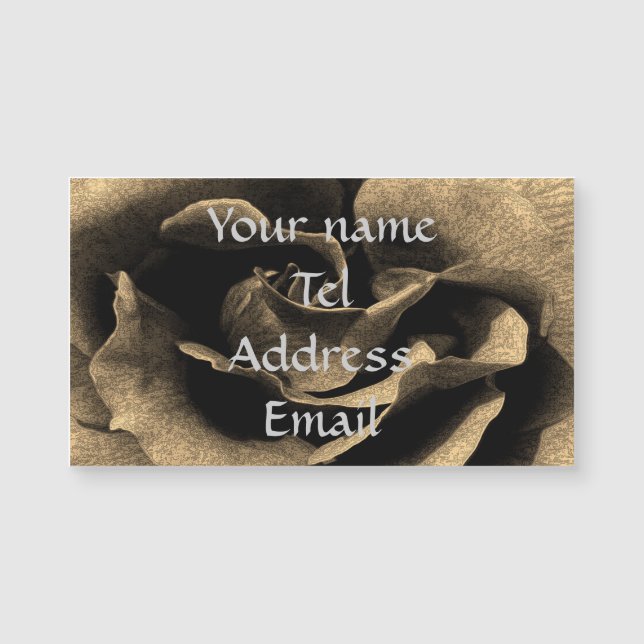 Sepia Roos in inkt (Voorkant)