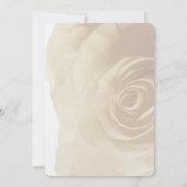 Sepia Rose Faire-part de mariage (Dos)