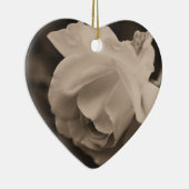 Sepia Rosebud het Ornament van de Bloem (Rechts)