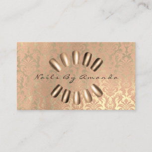 Sépia royale de carte de rendez-vous de maquillag