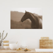 Sepia Silhouette Grande Poster de Base (Cuisine)