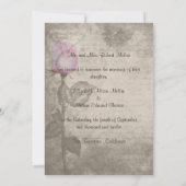 Sepia Spot Kleur Roos Bud Wedding Kaart (Achterkant)
