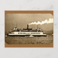 Sepia Steamboot Ferry