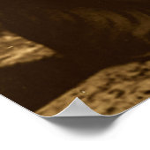 Sepia  Stone Paris Gargoyle Foto Poster (Hoek)