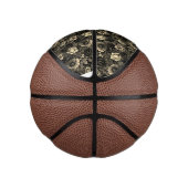 Sepia Tone  bloemenprint Basketbal (Rechts)