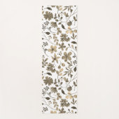 Sepia Tone  bloemenprint Yogamat (Voorkant)