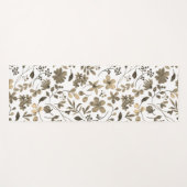 Sepia Tone  bloemenprint Yogamat (Voorkant (horizontaal))