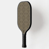 Sepia Tone Hypnotic Diamond Modern Pop Art Pickleball Paddle (Links)