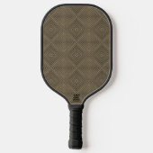 Sepia Tone Hypnotic Diamond Modern Pop Art Pickleball Paddle (Achterkant)