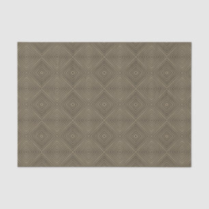 Sepia Tone Hypnotic Diamond Modern Pop Art Tissuepapier