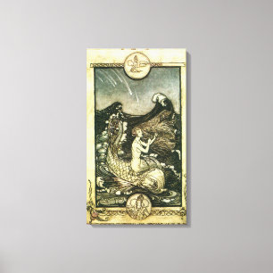  SEPIA TONE MERMAID OCEAN PRINT