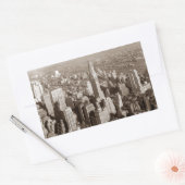  Sepia Tone New York Rechthoekige Sticker (Envelop)