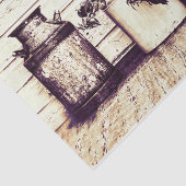 Sepia Tone Rustic Country Jugs Tissuepapier (Detail)
