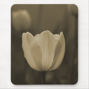 Sepia Tone Single Tulip Flower mousepad gift Muismat