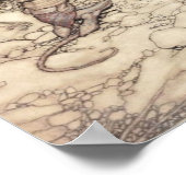 Sepia-toned Fairy Queen met creatie Poster (Hoek)