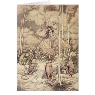 Sepia-toned Fairy Queen met creaties