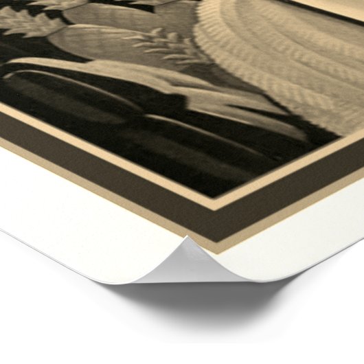 Sepia Tropical Art Deco Print-William P. Welsh Poster (Hoek)