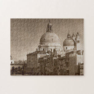 Sepia Venice Grand Canal Piazza San Marco Salute Legpuzzel