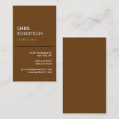 Sepia vertical Brown Carte de visite attractif (Devant / Derrière)