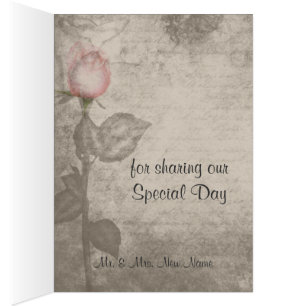 Sepia Vintage Spot Couleur rose Mariage