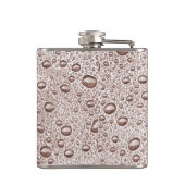 Sepia waterdruppels heupfles (Achterkant)