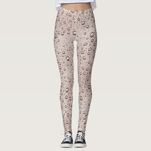 Sepia waterdruppels leggings (Voorkant)