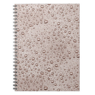 Sepia waterdruppels notitieboek