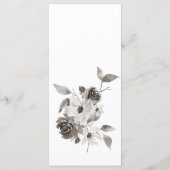 Sepia Waterverf Wedding of Event Menu (Achterkant)