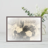 Sépia Winglasses et invitation du couple de fleurs (Debout devant)